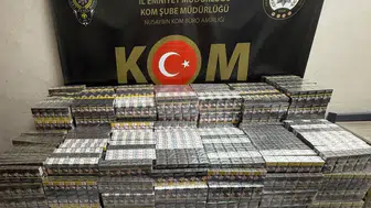Nusaybin yolunda kaçak sigara operasyonu