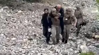 Tunceli'de yaralanan vatandaşı jandarma sırtında taşıdı