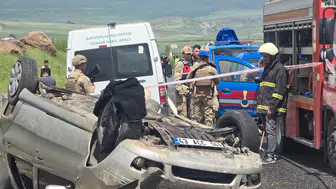 Elazığ’da kontrolden çıkan araç takla attı 1 ölü 3 yaralı