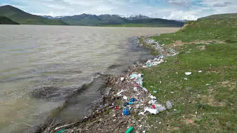 Koçköprü Barajı çöp yığınları altında kaldı