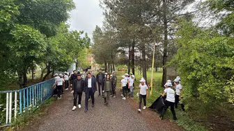 Dicle'de yangınlara karşı öğrencilerden temizlik seferberliği