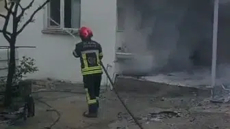 Elazığ’da bir köy evinde yangın paniği yaşandı