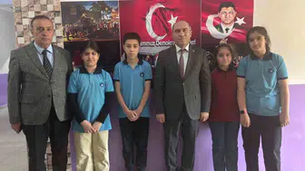 Bitlisli öğrencilerin merhamet dolu davranışı ödüllendirildi