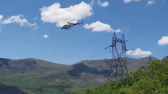 Diyarbakırda elektrik hatlarına helikopterli müdahale dönemi