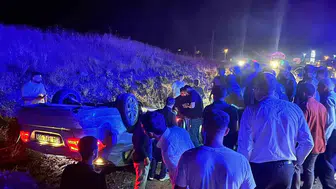 Bingöl yolunda kaza Sürücü direksiyon hakimiyetini kaybetti