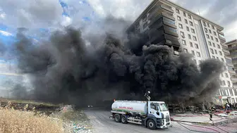Şanlıurfa’da apartman altındaki dükkanda yangın paniği