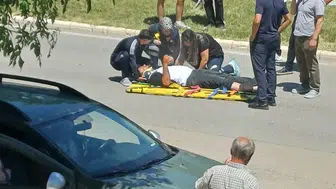 Elazığ’da motosiklet kazası sürücüyü hastanelik etti