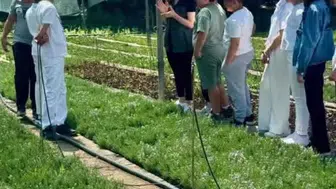 Elazığlı öğrenciler fidanların hikayesini yerinde öğrendi