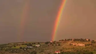 Elazığ Ağın semalarında renkli doğa olayı