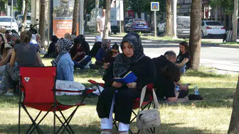 Batman'da sınav telaşı parklara taşındı