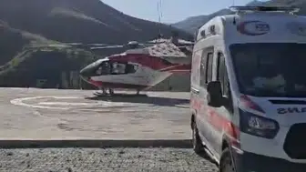 Bahçesaray’dan havalanan ambulans helikopter hayat kurtardı