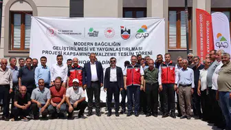 Dicleli çiftçinin bağları yeni makinelerle güçleniyor