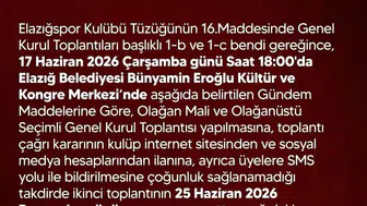 Elazığspor yönetimi sandık başına gidiyor
