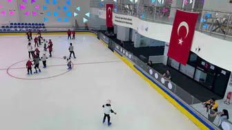 Vanlı gençler kavurucu sıcağı buz pistinde serinleyerek atlatıyor
