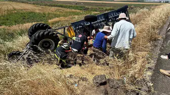 Diyarbakır'da traktör kazası Bir kişi ağır yaralandı