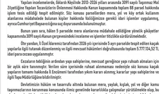 Elazığ’da mera alanlarına kaçak yapı dikenlere büyük ceza