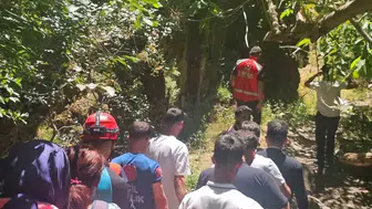 Hakkari’de şelale gezisi kaza ile bitti