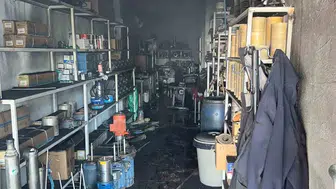 Bağlar’daki tamir dükkanında korkutan yangın