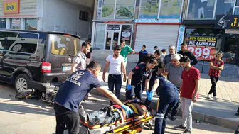 Midyat'ta motosiklet kazası sonucu bir kişi hastaneye kaldırıldı