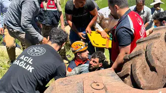 Tillo’da traktör kazası genç sürücüyü ağır yaraladı