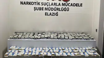Elazığ’da narkotik operasyonu 10 binden fazla hap yakalandı