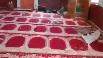 Elazığ’da tahrip edilen camiyi belediye ekipleri kısa sürede onardı