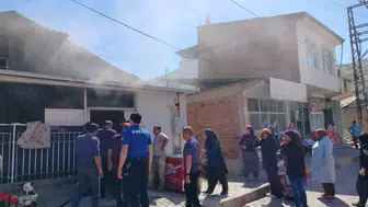 Keban'daki müstakil evde yangın paniği