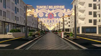 Tunceli’de kafeler caddesi yeni kimliğine kavuşuyor