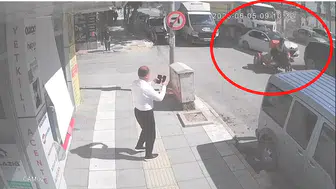Elazığ’da dehşet anları kamyondan kaçış saniye saniye kaydedildi