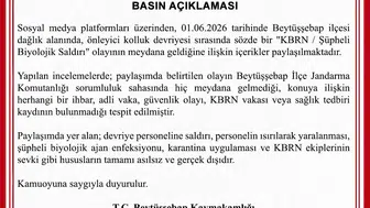 Beytüşşebap'ta biyolojik saldırı iddiaları asılsız çıktı