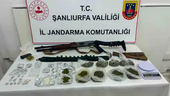 Suruçta uyuşturucu baskını sonucu bir kişi emniyete götürüldü