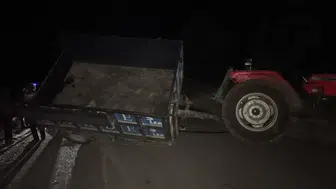 Elazığ Baskil yolunda traktör ve otomobilin karıştığı kazada 10 kişi yaralandı