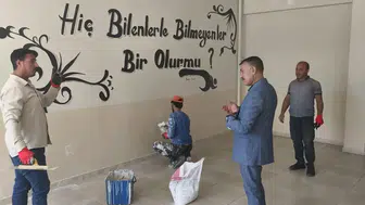 Patnos genelinde okullar yaz tatiliyle birlikte yenileniyor