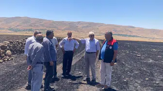 Karakoçan’da tarım arazilerini yakan yangın sonrası ekipler sahaya indi