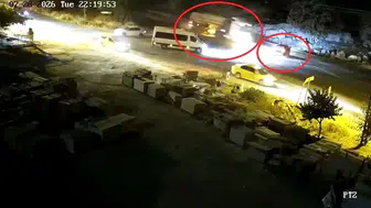 Mardin Artuklu yolunda yaşanan feci kazanın güvenlik kamerası görüntüleri yayınlandı