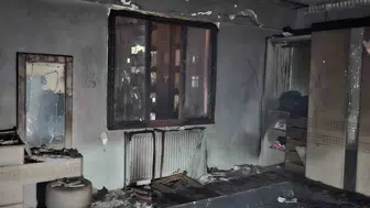 Diyarbakırda bir apartmanda çıkan yangında mahsur kalan iki kadın kurtarıldı