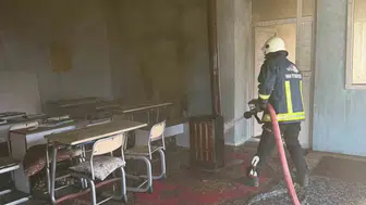 Çaldıran ilçesindeki Kur’an kursunda korkutan yangın kısa sürede söndürüldü