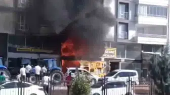 Elazığ Kovancılar ilçesinde bir dükkan yangınla küle döndü