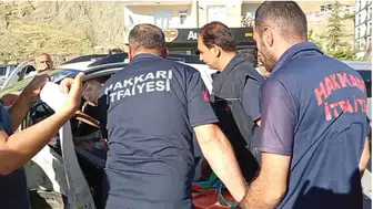 Hakkari Van yolunda meydana gelen trafik kazasında bir kişi yaralandı