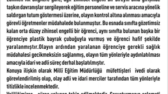 Elazığ’daki rehabilitasyon merkezinde engelli çocuğa şiddet iddiasına soruşturma açıldı