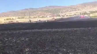 Silvan kırsalında hasat sonrası çıkan yangın 100 dönümü küle çevirdi