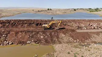 Diyarbakır Büyükşehir Belediyesi Karacadağ'daki Göleti Yeniden Hayata Döndürdü