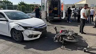 Siirt merkezde otomobil ve motosikletin karıştığı kazada iki kişi yaralandı