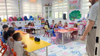 Çermik ilçesinde miniklerin yaz dönemi eğitim mesaisi başladı