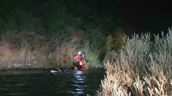 Tunceli'de kontrolden çıkan otomobil uçurumdan Munzur Nehri'ne uçtu