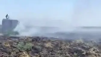 Nusaybin Beylik bölgesindeki anız yangını ekiplerin çalışmasıyla söndürüldü