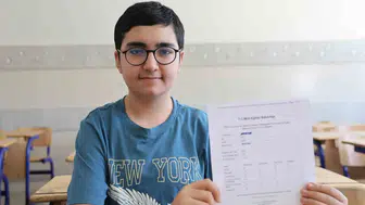 Elazığlı öğrenci Sefa Fırat LGS sınavında tüm soruları doğru yanıtladı