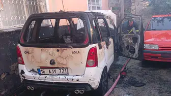 İpekyolu ilçesinde park halindeki kamyonet alevlere teslim oldu