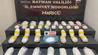 Batman yolunda durdurulan araçtan 19 kilo uyuşturucu çıktı