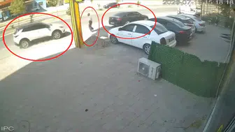 Silvan'da kontrolden çıkan cipin çarptığı yaya ölümden döndü